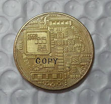 Hortelã comemorativa bitcoin, ouro, leão de prata, numismatics rfid de paris, cópia de metal expandida, moedas colecionáveis 2024 - compre barato