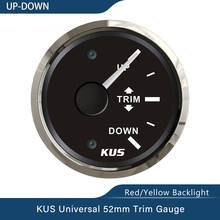 New KUS 52mm UP-DN Boat Trim Gauge Marine Trim Tilt Indicator 0-190ohm for Boat Red and Yellow Available Backlight 2024 - buy cheap