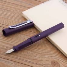 jinhao 599 matte purple Lacquerred SilverTrim M Nib Fountain Pen 2024 - buy cheap