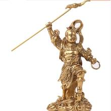 Protector de cobre puro Nezha para el tercer príncipe, estatua de decoración de latón, sala de estar dedicada a la decoración de Nezha, Casa de la ciudad 2024 - compra barato