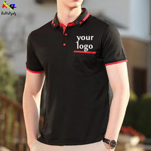 Polo con logotipo personalizado/DIY, camisa de manga corta para hombre y mujer, camisa de trabajo con logotipo del equipo, impresión de su propio logotipo 2024 - compra barato