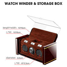 Luxury Unique Watch Winder Box Mechanical Watch Automatic Winding Storage Box Watch Holder Winder 3 Slot Silent Motor Shake Box 2024 - buy cheap