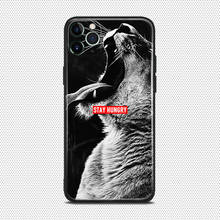 Fique com fome leoa animal para iphone se 6s 7 8 plus x xr xs 11 pro max macio silicone caso do telefone capa escudo 2024 - compre barato