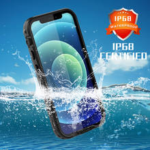 Чехол для iPhone 12 Pro Max, 12 MINI, водонепроницаемый, IP68 2024 - купить недорого