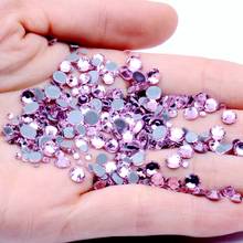 Light Rose Crystal Hotfix Rhinestones For Nail ss6-ss30 And Mixed Glue Backing Iron On Strass Stone DIY Wedding Clothes Supplies 2024 - buy cheap