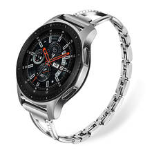 Ремешок металлический для Samsung galaxy watch 46 мм gear S3 Frontier huawei watch gt 2 46 мм, браслет для Amazfit GTR 47 мм huami amazfit, 22 мм 2024 - купить недорого