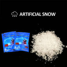 Nieve Artificial mágica instantánea, polvo falso esponjoso, suministros de fiesta de Frozen, decoraciones navideñas, copos de nieve para el hogar 2024 - compra barato