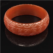 Natural handcarved red agate bangle bracelets for women bangle jade jewelry jadeite bangles jade bracelet ruby 2024 - buy cheap