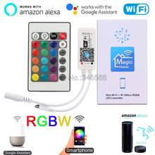 Magic Home WiFi RGBW LED Controller With 24Key IR Remote Timer Music Function Alexa Google Voice Control for 5-28V RGBW Strip 2024 - buy cheap