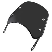 Viseira defletora de vento, 5-7 polegadas, preto, vintage, esportivo, compacto, universal para harley yamaha honda suzuki cafe racer 2024 - compre barato