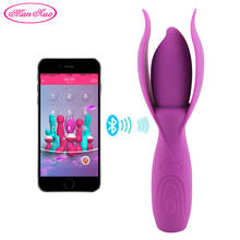 Man Nuo-consolador grande con Bluetooth para mujer, vibrador Anal, Juguetes sexuales para mujer, estimulador del punto G y del clítoris, inalámbrico, R4 2024 - compra barato