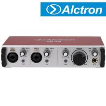 Alctron u48 placa de som externa usb, interface de áudio profissional usada para converter o sinal de a para d ou d em a 2024 - compre barato