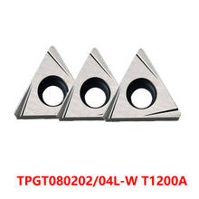 TPGT080202 TPGT080204 L-W T1200A TPGT 080202 080204 Carbide Inserts Lathe Tools Tunring Cutter 10pcs 100% Original 2024 - buy cheap