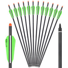 22" Mixed Carbon Crossbow Bolts With 3" BTV Vane For Archery Outdoor Hunting NEW 2024 - buy cheap
