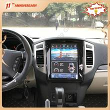 12.1 "vertical tesla px6 android 9.0 carplay jogador de rádio do carro para mitsubishi pajero v97 v93 shogun montero carro hd gps navegação 2024 - compre barato