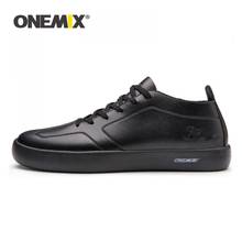 Мужские кроссовки для скейтборда ONEMIX 2020, легкие кожаные кроссовки на шнуровке, Спортивная повседневная прогулочная обувь для тренировок, размер 39-45 2024 - купить недорого