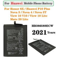 Batería HB386589ECW para Huawei P10 plus Mate 20 Lite Honor 8X/20/20S/honor Play View 10 Nova3/4/5T, 2021 años 2024 - compra barato
