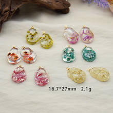 10Pcs Transparent Flower Irregular Resin Shape Charms For DIY Making Earrings Necklace Jewelry Accessories Beautiful Pendant 2024 - buy cheap