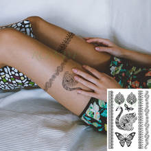 Tatuagem falsa temporária com estilo de borboleta, adesivo de tatuagem à prova d'água para costas, pernas, braços, arte para meninas e homens 2024 - compre barato