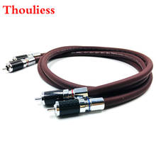 Thouliess-Cable macho HIFI 2RCA, Conector de Audio de interconexión de referencia, enchufe chapado en rodio para TARA Labs Prism OMNI, 2 cables 2024 - compra barato