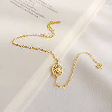 Authentic 925 Sterling silver Gold Eightfold sTAR Zirconia Chain Bracelet adjust Women's TLS243 2024 - buy cheap