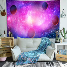 Гобелен симсант космос галактика психоделическое звездное небо настенные гобелены для гостиной спальни домашнее одеяло общежитие 2024 - купить недорого