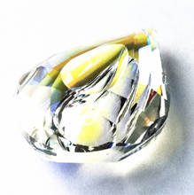 Pingentes de lustre de cristal k9, 10 peças, 76mm, luz transparente, formato de tubo, para decoração de casa, com anéis grátis 2024 - compre barato
