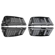 2PCS Front Bumper Fog Lamp Grills for Audi A4 Upgrade B9 2017-2019, for RS4 Style Auto Parts 2024 - buy cheap