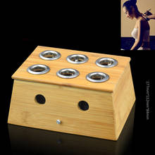 Artemissa-soporte para 6 agujeros de madera de bambú, caja Moxa para masaje de moxibustión y puntos de acupuntura, China 2024 - compra barato