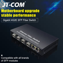 Gigabit SFP Fiber Switch  1000Mbps Optical Media Converter 4 * SFP Fiber Port and 2  RJ45 UTP Port 4/8G2E Fiber Ethernet Switch 2024 - buy cheap