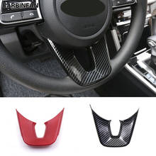 ABS Carbon Fiber Steering Wheel U Sticker Cover Interior Moulding Trim For Kia Forte Cerato K3 2019 2020 Car Styling   C1649 2024 - buy cheap