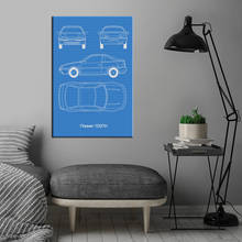 1 painel de quadro de arte da parede gtr r34 z350 100nx veículo moderno pintura em tela hd impresso para sala de estar decoração de casa cartaz 2024 - compre barato