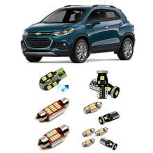 Светодиодные лампы для освещения салона автомобиля для Chevrolet Trax 2019 10 шт. светодиодные лампы для автомобилей комплект освещения лампы Canbus 2024 - купить недорого