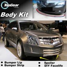 Bumper Lip Deflector Lips For Cadillac Provoq Front Spoiler Skirt For TopGear Friends to Tuning Car View / Body Kit / Strip 2024 - buy cheap