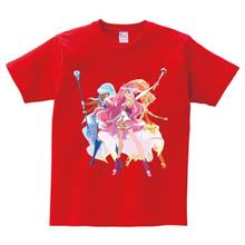 Lolirock mágico meninas verão manga curta adorável t-shirts anime clássico feminino algodão imprimir roupas bonito engraçado topos t 2024 - compre barato