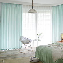 RZCortinas opacas para sala de estar, cortinas de cocina de tela satinada de seda para dormitorio, decoración de ventana, persianas 2024 - compra barato