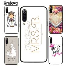 Krajews Personalised Wedding Bride Soon to Be Phone Case Cover For Huawei P20 P30 P40 Mate 20 30 40 Pro Lite P Smart 2019 2020 Z 2024 - buy cheap