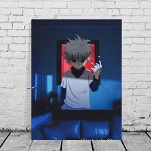 Killua Zoldyck HxH Hunter x Hunter-pintura en lienzo de Anime, arte de pared, carteles, impresiones, imágenes, decoración para sala de estar, decoración del hogar 2024 - compra barato