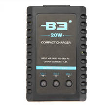 Imax b3 pro bateria de airsoft, adaptador de alta qualidade de longa duração, carregador de equilíbrio compacto para 2s 3s 7.4v 11.1v bateria de lítio 2024 - compre barato