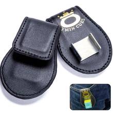 High Quality Pool Billiards Snooker Accessories Leather Magnetic Belt Clip Chalk Holder Accessory Random Color Delivery 2024 - buy cheap