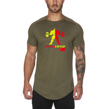 Camiseta de compressão masculina, camiseta de malha casual para homens, manga curta de secagem rápida, camiseta esportiva para ginástica 2024 - compre barato