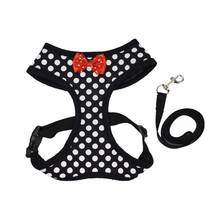 Bowknot Dog Cat Harness Vest Leash Dot Pattern French Bulldog Harness Puppy Small Dogs Cats Harness For Chihuahua Walking Lead # 2024 - buy cheap