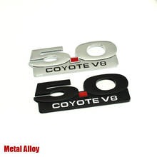 Emblema adesivo para frente do capuz, adesivo com emblema, entrada 3d para o porta-malas, 5.0 coyote v8 twin turbo, ford mustang 2024 - compre barato