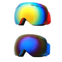Очки унисекс с двойными линзами, профессиональные лыжные очки с защитой от ультрафиолета, противотуманные линзы 2024 - купить недорого