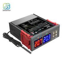 Dual Digital Temperature Controller Switch STC-3018 12V 24V 110V 220V Celsius & Fahrenheit C/F Thermoregulator Thermostat 2024 - buy cheap