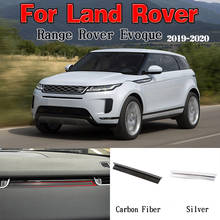 Panel decorativo para Range Rover Evoque L551 2019-20 ABS, Panel de instrumentos de fibra de carbono cromado, embellecedor Interior de coche, accesorios 2024 - compra barato