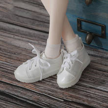 BJD Doll Shoe is suitable for 1/3 size fashion lace-up round toe shoes casual sports canvas shoes white for men and women 2024 - buy cheap