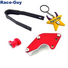 Red 8mm Chain Roller + Chain Guide Guard + Black Plastic Chain Slider For Chinese Pit Dirt Trail Bike Motorcycle YCF BSE GPX 50 2024 - buy cheap