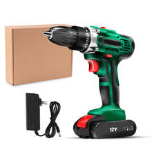 12V Mini Cordless Drill Rotary Tool 3/8'' 2 Speed Electric Hammer Screwdriver With Battery Charger Power Tool Set 2024 - buy cheap