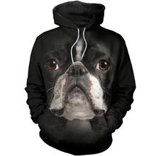 Boston Terrier 3D Print Hoodie Men/Women Hipster Streetwear Outfit Autumn 90s Boy Hiphop Hood Sweatshirts Punk Clothes Drop ship 2024 - buy cheap